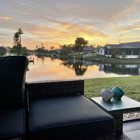 Serenity Waterfront Villa With King Suite, Private Pool, Great Lanai Enclosure And Long Water Views Cape Coral Bagian luar foto