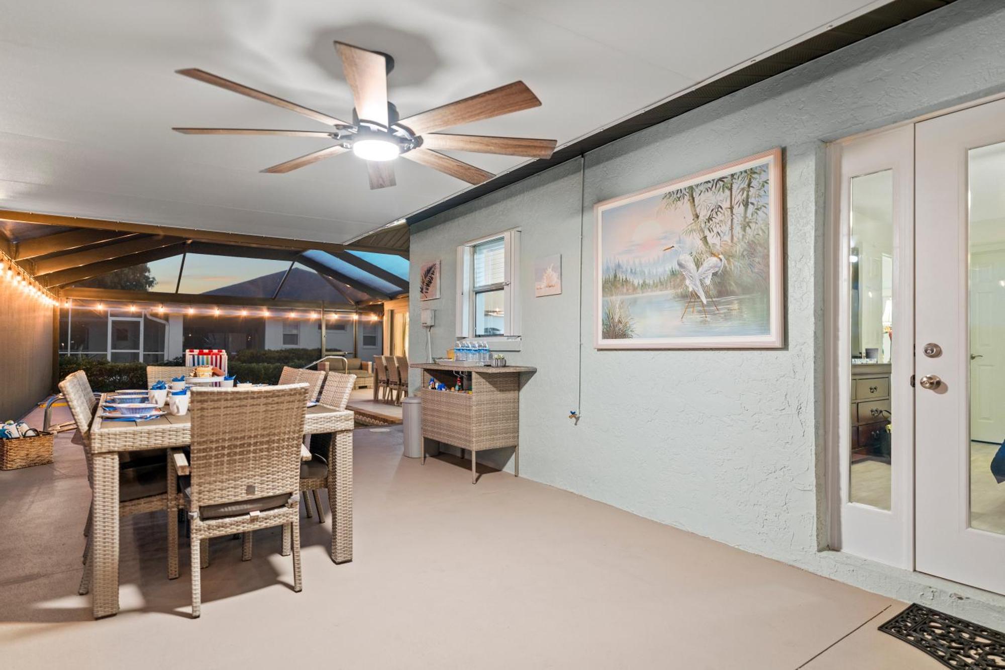 Serenity Waterfront Villa With King Suite, Private Pool, Great Lanai Enclosure And Long Water Views Cape Coral Bagian luar foto