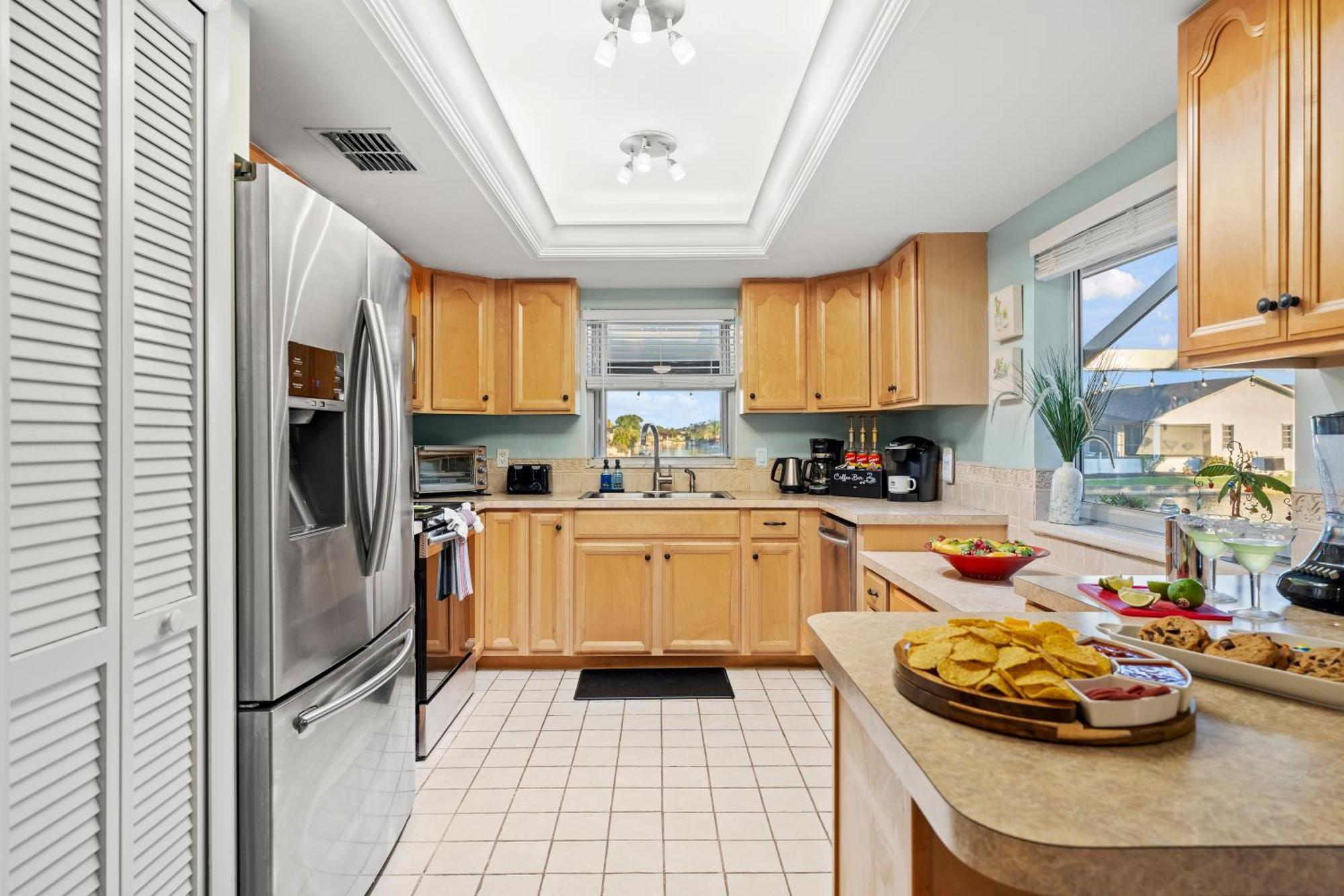 Serenity Waterfront Villa With King Suite, Private Pool, Great Lanai Enclosure And Long Water Views Cape Coral Bagian luar foto